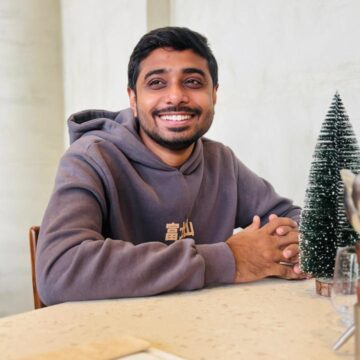Darshan Chauhan in 27th with black hair with big friendly smile